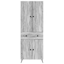 vidaXL 2 pcs Szürke Sonoma