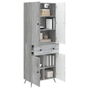 vidaXL 2 pcs Szürke Sonoma