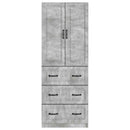 vidaXL Szekrény szett 2 pcs Betonszürke 66 x 34,5 x 87 cm Szerelt Fa
