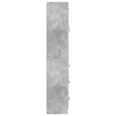 vidaXL Szekrény szett 2 pcs Betonszürke 66 x 34,5 x 87 cm Szerelt Fa