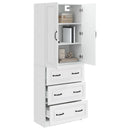 vidaXL Szekrény szett 2 pcs Magasfényű Fehér 66 x 34,5 x 87 cm