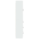 vidaXL Szekrény szett 2 pcs Magasfényű Fehér 66 x 34,5 x 87 cm