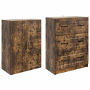 vidaXL Szekrény szett 2 pcs Füstös Tölgy 66 x 34,5 x 87 cm Szerelt Fa