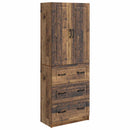 vidaXL Szekrény szett 2 pcs Antik Fa 66 x 34,5 x 87 cm Szerelt Fa