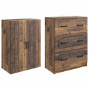 vidaXL Szekrény szett 2 pcs Antik Fa 66 x 34,5 x 87 cm Szerelt Fa