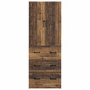 vidaXL Szekrény szett 2 pcs Antik Fa 66 x 34,5 x 87 cm Szerelt Fa