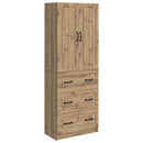 vidaXL Szekrény szett 2 pcs Kézműves Tölgy 66 x 34,5 x 87 cm
