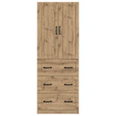 vidaXL Szekrény szett 2 pcs Kézműves Tölgy 66 x 34,5 x 87 cm