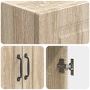 vidaXL Szekrény szett 2 pcs Sonoma Tölgy 33 x 34,5 x 87 cm Szerelt Fa