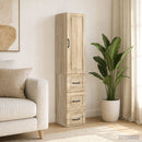 vidaXL Szekrény szett 2 db 33 x 34,5 x 87 cm Szerelt Fa Sonoma Tölgy