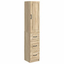 vidaXL Szekrény szett 2 pcs Sonoma Tölgy 33 x 34,5 x 87 cm Szerelt Fa