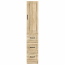 vidaXL Szekrény szett 2 pcs Sonoma Tölgy 33 x 34,5 x 87 cm Szerelt Fa