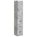 vidaXL Szekrény szett 2 pcs Betonszürke 33 x 34,5 x 87 cm Szerelt Fa