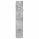 vidaXL Szekrény szett 2 pcs Betonszürke 33 x 34,5 x 87 cm Szerelt Fa