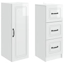 vidaXL Szekrény szett 2 pcs Magasfényű Fehér 33 x 34,5 x 87 cm