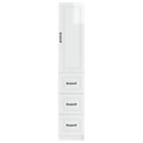 vidaXL Szekrény szett 2 pcs Magasfényű Fehér 33 x 34,5 x 87 cm