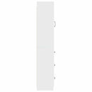 vidaXL Szekrény szett 2 pcs Magasfényű Fehér 33 x 34,5 x 87 cm