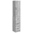 vidaXL Szekrény szett 2 pcs Szürke Sonoma 33 x 34,5 x 87 cm Szerelt Fa