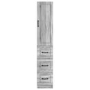 vidaXL Szekrény szett 2 pcs Szürke Sonoma 33 x 34,5 x 87 cm Szerelt Fa