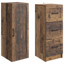 vidaXL Szekrény szett 2 pcs Antik Fa 33 x 34,5 x 87 cm Szerelt Fa
