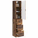 vidaXL Szekrény szett 2 pcs Antik Fa 33 x 34,5 x 87 cm Szerelt Fa