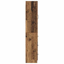 vidaXL Szekrény szett 2 pcs Antik Fa 33 x 34,5 x 87 cm Szerelt Fa