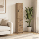 vidaXL Szekrény szett 2 db 33 x 34,5 x 87 cm Szerelt Fa Kézműves Tölgy