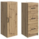 vidaXL Szekrény szett 2 pcs Kézműves Tölgy 33 x 34,5 x 87 cm