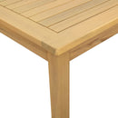 vidaXL Dohányzóasztal Világos akác 85 x 85 x 45 cm Tömör Akácfa