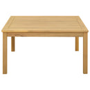 vidaXL Dohányzóasztal Világos akác 85 x 85 x 45 cm Tömör Akácfa