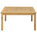 vidaXL Dohányzóasztal Világos akác 85 x 85 x 45 cm Tömör Akácfa