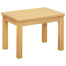 vidaXL Dohányzóasztal Világos akác 50 x 35 x 36 cm Tömör Akácfa