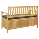 vidaXL Tárolópad párnával tárolóval ajtóval 120 x 63 x 84 cm