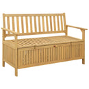vidaXL Tárolópad tárolóval ajtóval 120 x 63 x 84 cm Tömör Akácia