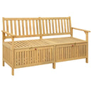vidaXL Tárolópad tárolóval ajtóval 148 x 63 x 84 cm Tömör Akácia