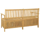 vidaXL Tárolópad tárolóval ajtóval 170 x 63 x 84 cm Tömör Akácia