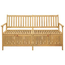 vidaXL Tárolópad tárolóval ajtóval 170 x 63 x 84 cm Tömör Akácia