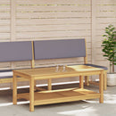 vidaXL Oldal asztal Olaj Természetes 110 x 55 x 45 cm Tömör Akácfa