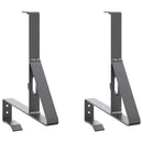 vidaXL Havazár támogató 2 pcs Antracit 29,5 x 3 x 34,5 cm Acél