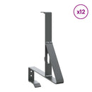 vidaXL Havazár támogató 12 pcs Antracit 29,5 x 3 x 34,5 cm Acél