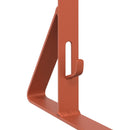 vidaXL Havazár támogató 2 pcs Piros 29,5 x 3 x 34,5 cm Acél