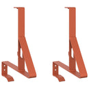 vidaXL Havazár támogató 2 pcs Piros 29,5 x 3 x 34,5 cm Acél