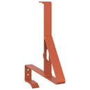 vidaXL Havazár támogató Piros 29,5 x 3 x 34,5 cm Acél