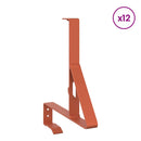 vidaXL Havazár támogató 12 pcs Piros 29,5 x 3 x 34,5 cm Acél