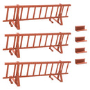 vidaXL Tető havazásvédő Piros 300 x 29,5 x 34,5 cm Acél