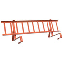 vidaXL Tető havazásvédő Piros 300 x 29,5 x 34,5 cm Acél