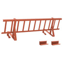 vidaXL Tető havazásvédő Piros 800 x 29,5 x 34,5 cm Acél