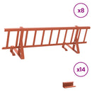 vidaXL Tető havazásvédő Piros 800 x 29,5 x 34,5 cm Acél