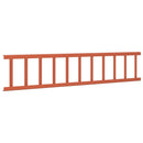 vidaXL Tető havazásvédő Piros 100 x 2,5 x 20 cm Acél