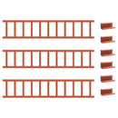 vidaXL Tető havazásvédő Piros 300 x 2,5 x 20 cm Acél
